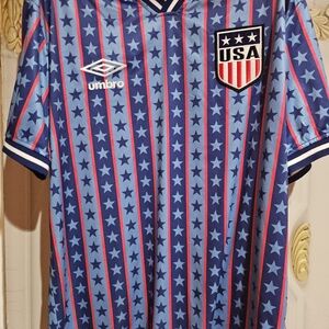 Umbro Blue and Red Star Soccer Jersey